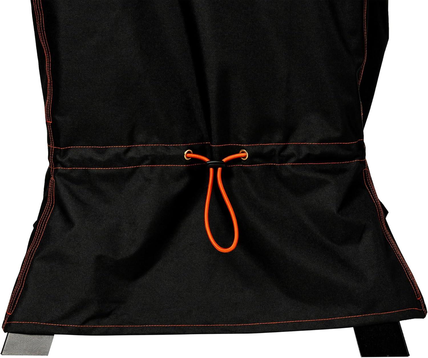 imageMasterbuilt 30inch Small Universal Cover 25x 25 x 40Designed to Fit 30 inch Smoker Models with or Without Legs up to 750 Cooking Square Inches Foldable Skirt Black Model MB20080924