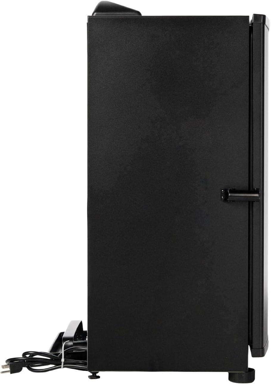 imageMasterbuilt 40inch Digital Electric Vertical BBQ Smoker with Side Wood Chip Loader Chrome Smoking Racks and 970 Cooking Square Inches in Black Model MB2007291830 No Window