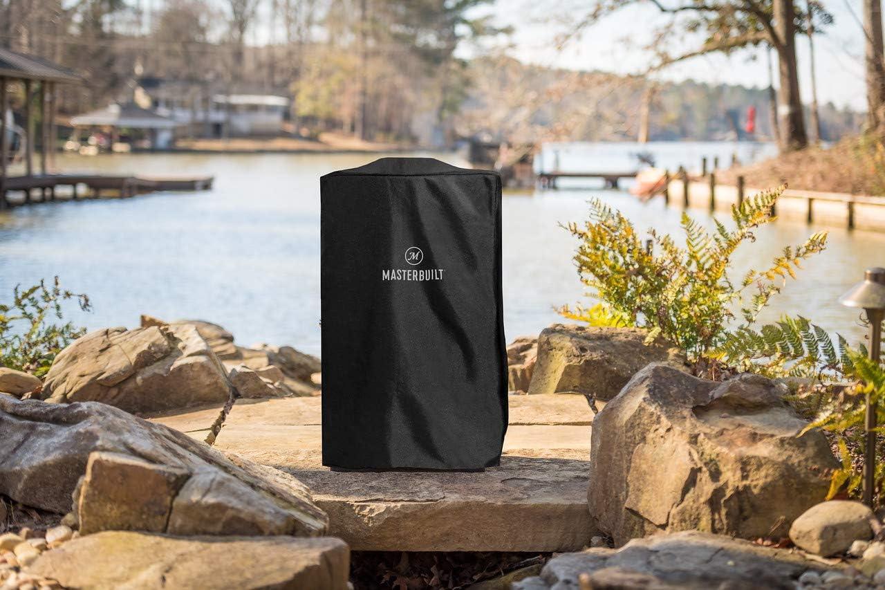 imageMasterbuilt 40inch Vertical BBQ Smoker WeatherResistant Polyester Cover to Fit All Masterbuilt 40inch Vertical Smokers in Black Model MB2008021030 inch