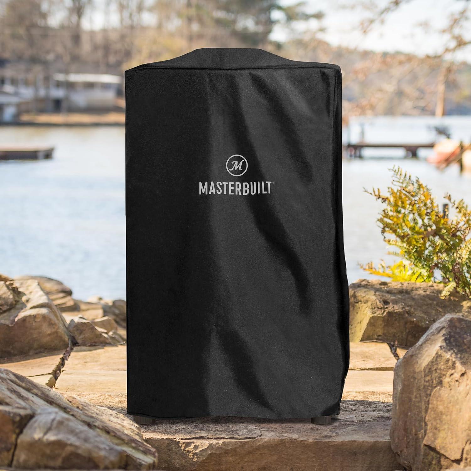 imageMasterbuilt 40inch Vertical BBQ Smoker WeatherResistant Polyester Cover to Fit All Masterbuilt 40inch Vertical Smokers in Black Model MB2008021040 inch