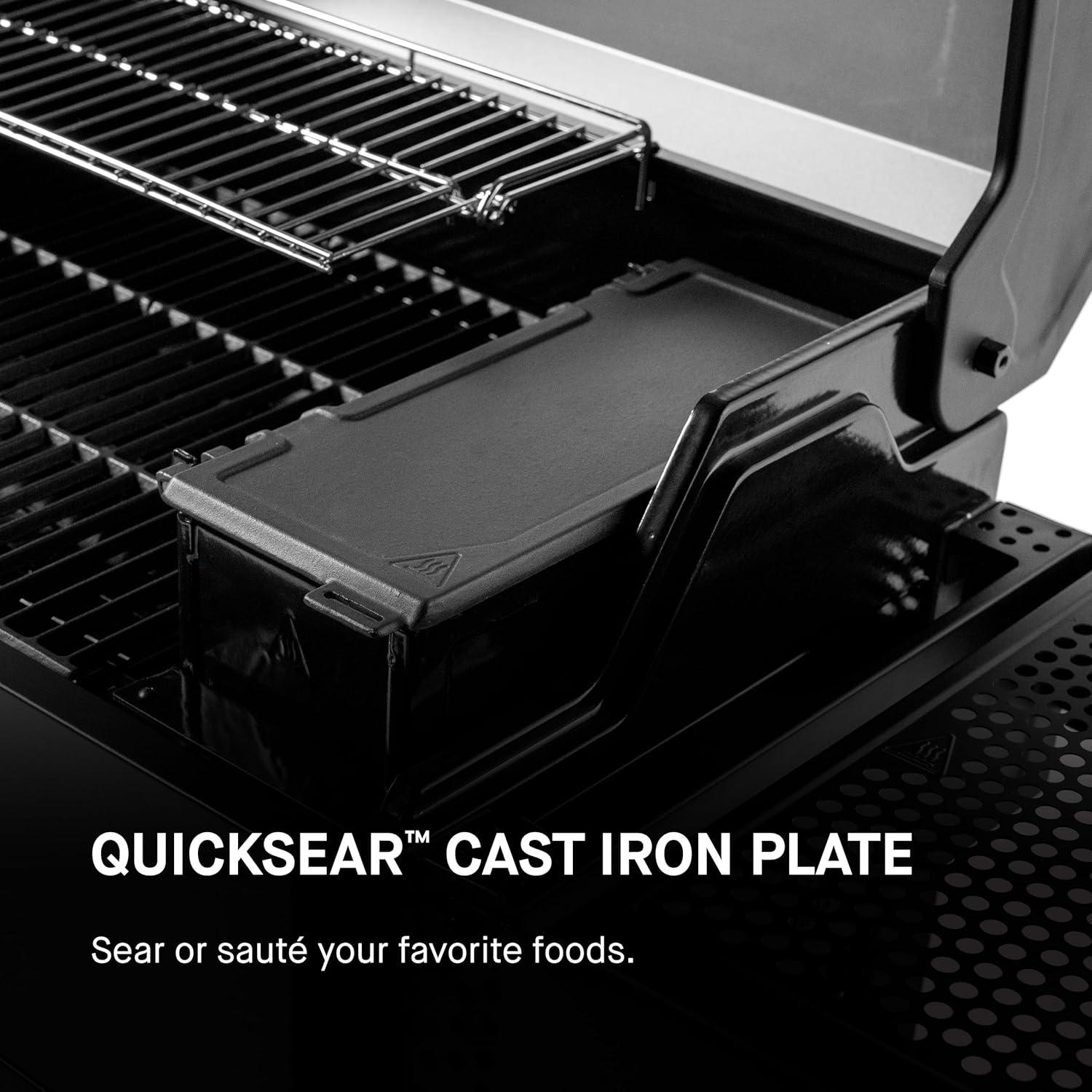 imageMasterbuilt AutoIgnite 545 Digital Charcoal Grill and Smoker Combo for Easy Grilling Digital Control App Sear Plate Mini Hopper and 545 BBQ Cooking Square In in Black