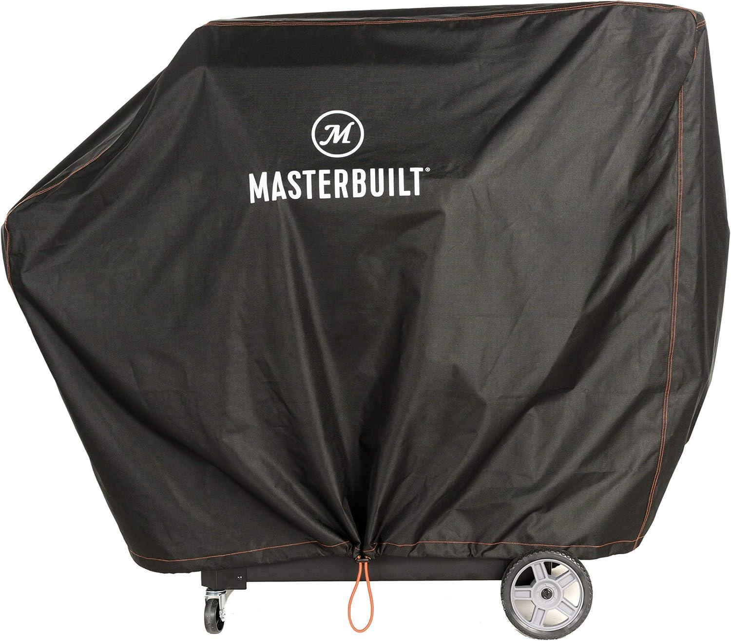 imageMasterbuilt Gravity Series 1050 Digital Charcoal Grill and Smoker Durable Grill Cover with PVC Liner DoubleStitching and Adjustable Drawstring in Black Model MB20081220One Size