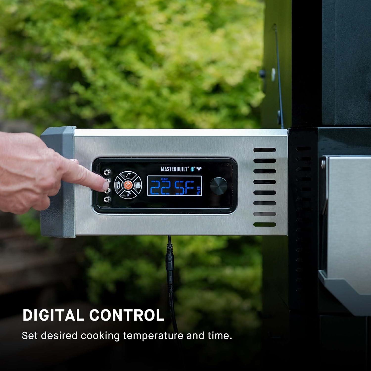 imageMasterbuilt Gravity Series 1050 Digital Charcoal Grill and Smoker with Digital Control App Connectivity and 1050 Cooking Square Inches in Black Model MB20041220