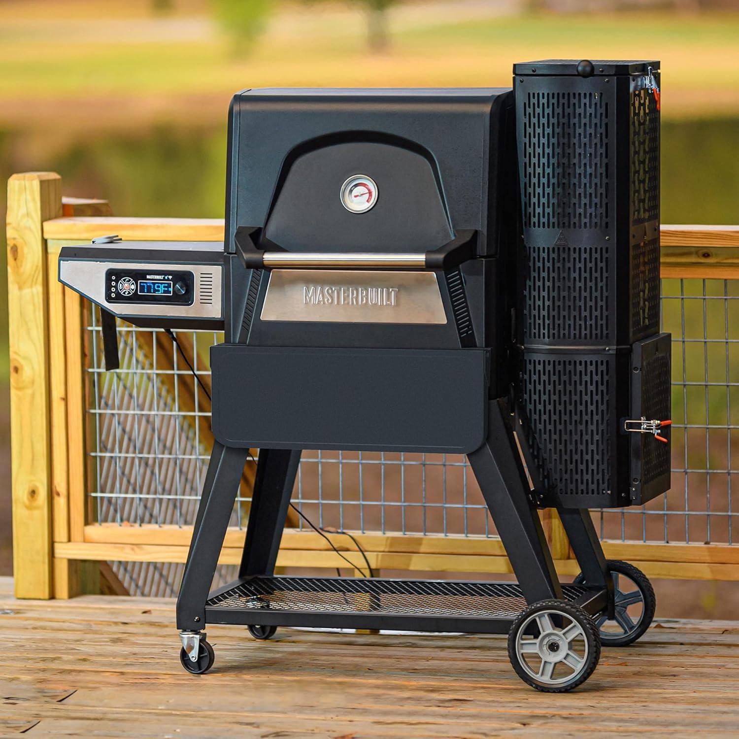 imageMasterbuilt Gravity Series 560 Digital Charcoal Grill and Smoker PowderCoated Steel FontShelf Accessory Insert to Hold up to 50LBS in Black Model MB20181522
