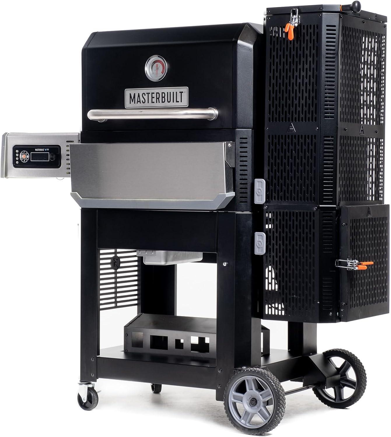 imageMasterbuilt Gravity Series 800 Digital Charcoal Grill Griddle and Smoker with Digital Control App Connectivity and 800 Cooking Square Inches in Black Model MB20040221