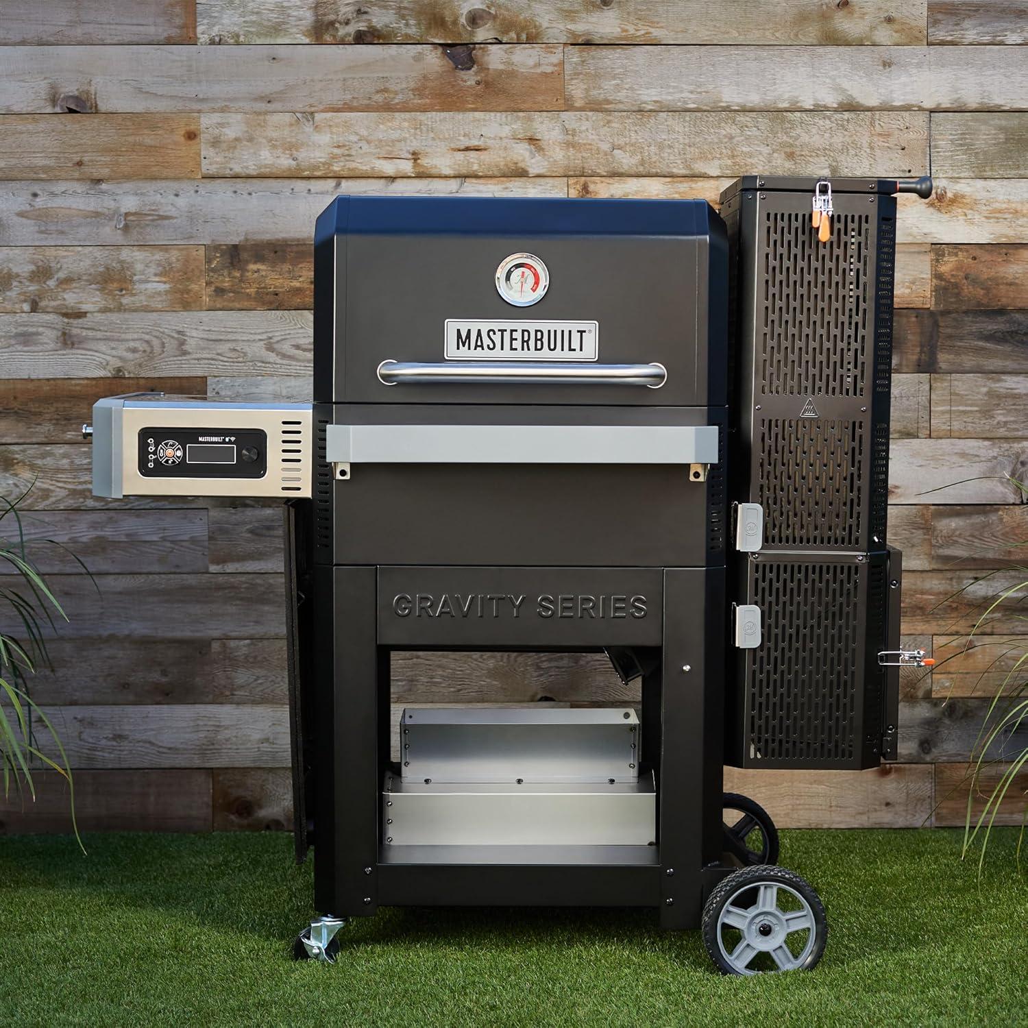 imageMasterbuilt Gravity Series 800 Digital Charcoal Grill Griddle and Smoker with Digital Control App Connectivity and 800 Cooking Square Inches in Black Model MB20040221