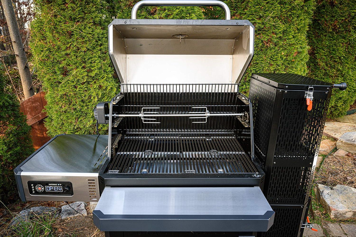imageMasterbuilt Gravity Series Rotisserie Accessory Attachment with Stainless Steel Spit Rods Meat Claws and and Electric Power Source Model MB20091220Rotisserie Kit