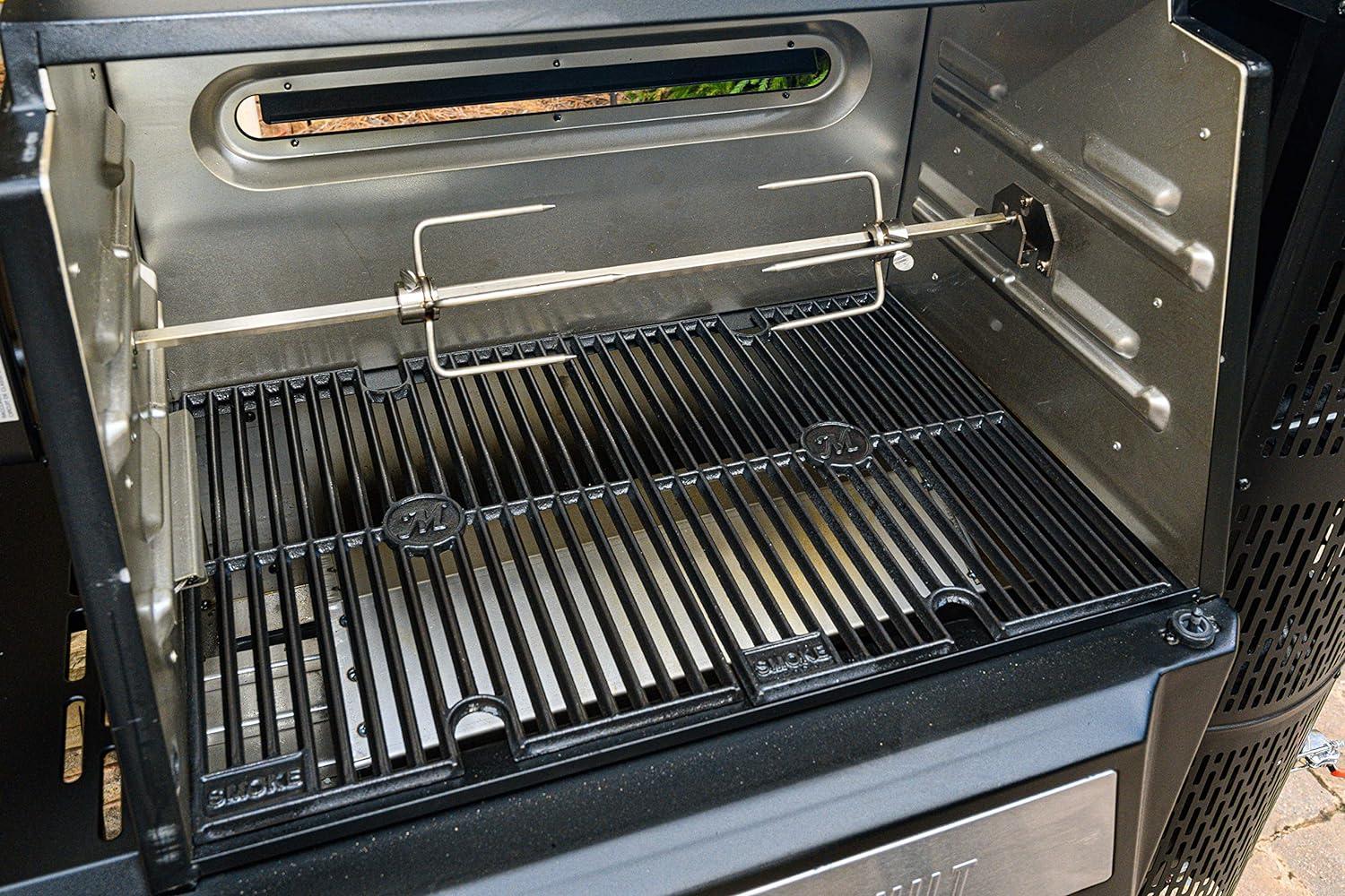 imageMasterbuilt Gravity Series Rotisserie Accessory Attachment with Stainless Steel Spit Rods Meat Claws and and Electric Power Source Model MB20091220Rotisserie Kit