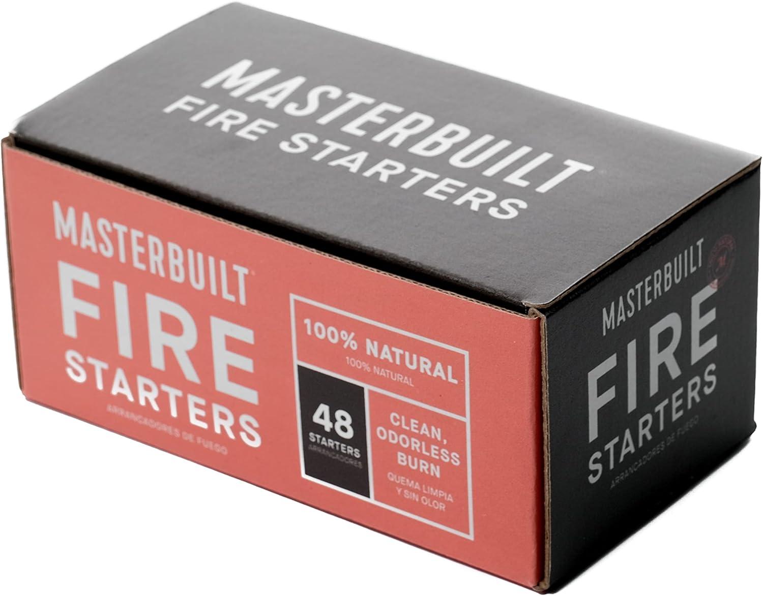 imageMasterbuilt PureParrafin AllNatural Odorless Wax Fire Starters for Charcoal Grilling Made for Gravity Series but Compatible with All Charcoal Grills amp Fireplaces 48Count Model MB20091521Starters