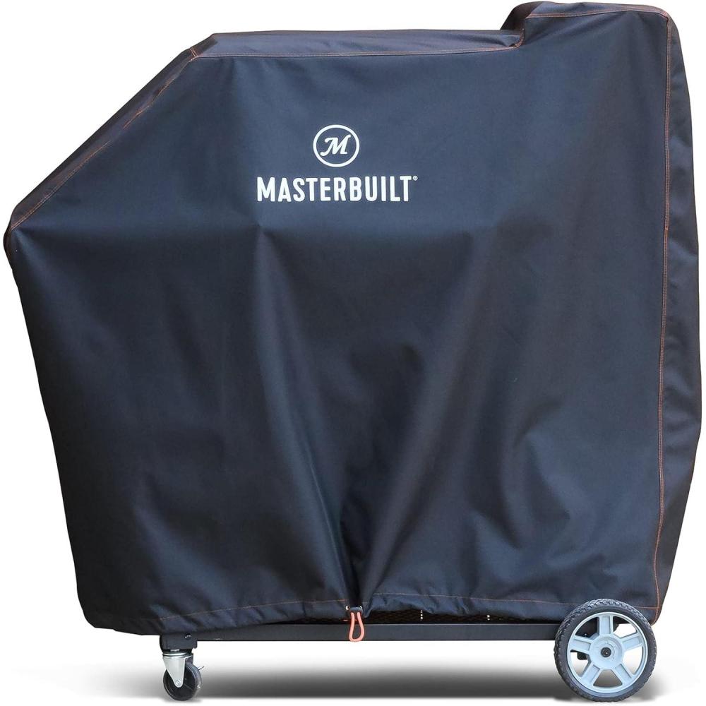 imageMasterbuilt Gravity Series 1050 Digital Charcoal Grill and Smoker Durable Grill Cover with PVC Liner DoubleStitching and Adjustable Drawstring in Black Model MB20081220One Size