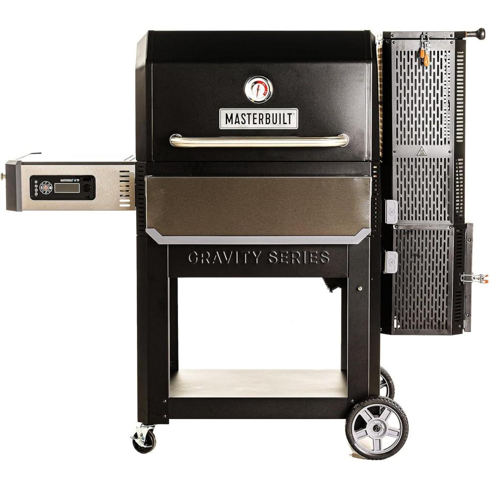 imageMasterbuilt Gravity Series 1050 Digital Charcoal Grill and Smoker with Digital Control App Connectivity and 1050 Cooking Square Inches in Black Model MB20041220