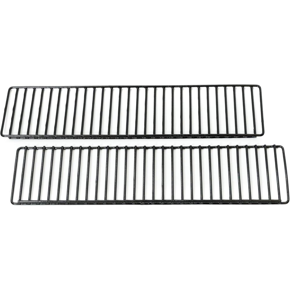 imageMasterbuilt Gravity Series 560 Digital Charcoal Grill and Smoker NonStick PorcelainCoated Warming Rack Accessory Insert 2Pack in Black Model MB20091420