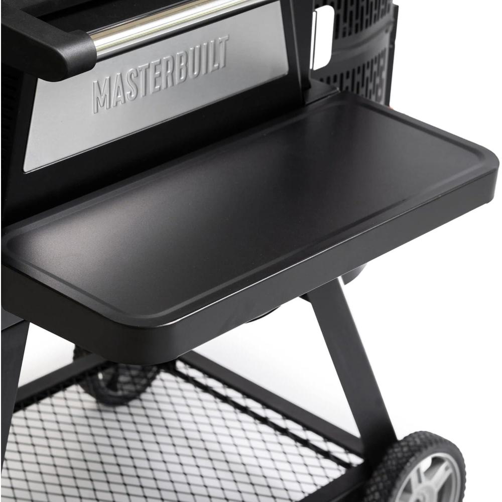 imageMasterbuilt Gravity Series 560 Digital Charcoal Grill and Smoker PowderCoated Steel FontShelf Accessory Insert to Hold up to 50LBS in Black Model MB20181522