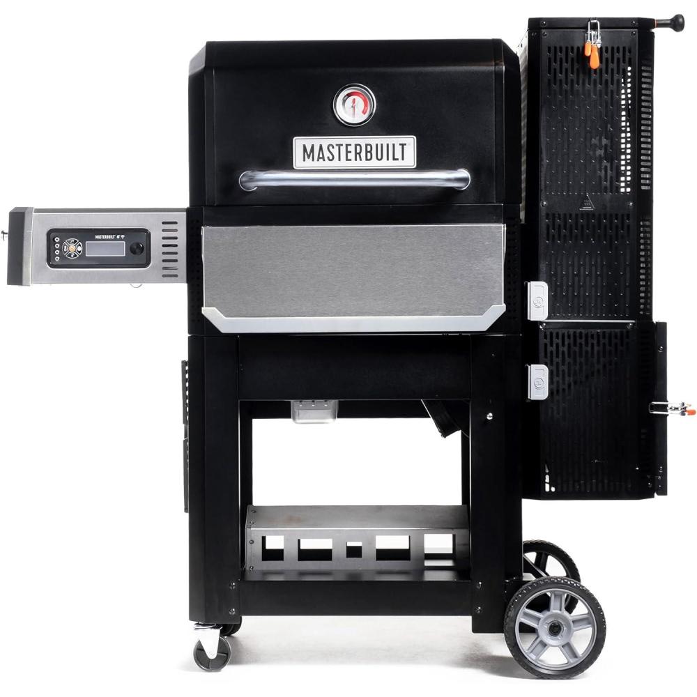 imageMasterbuilt Gravity Series 800 Digital Charcoal Grill Griddle and Smoker with Digital Control App Connectivity and 800 Cooking Square Inches in Black Model MB20040221