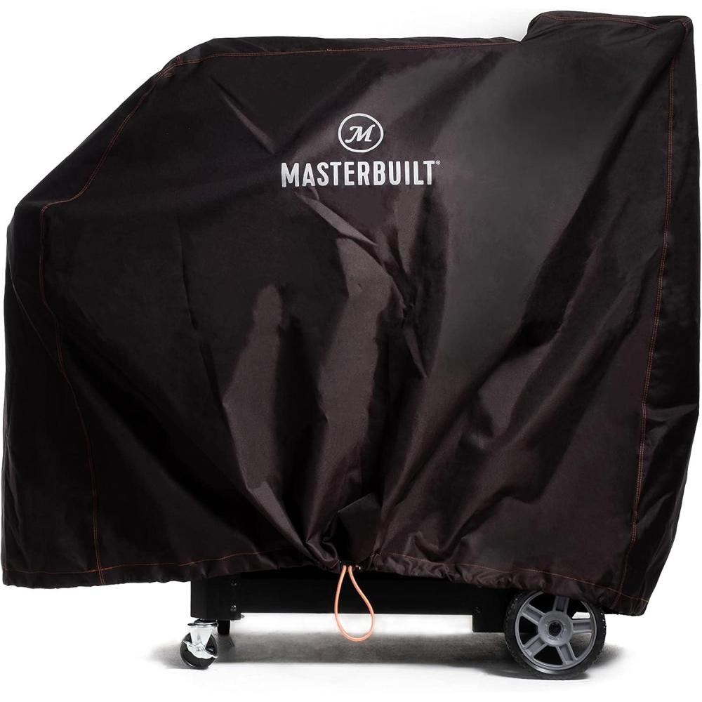imageMasterbuilt Gravity Series 800 Digital Charcoal Grill and Smoker Durable Grill Cover with PVC Liner DoubleStitching and Adjustable Drawstring in Black Model MB20080221