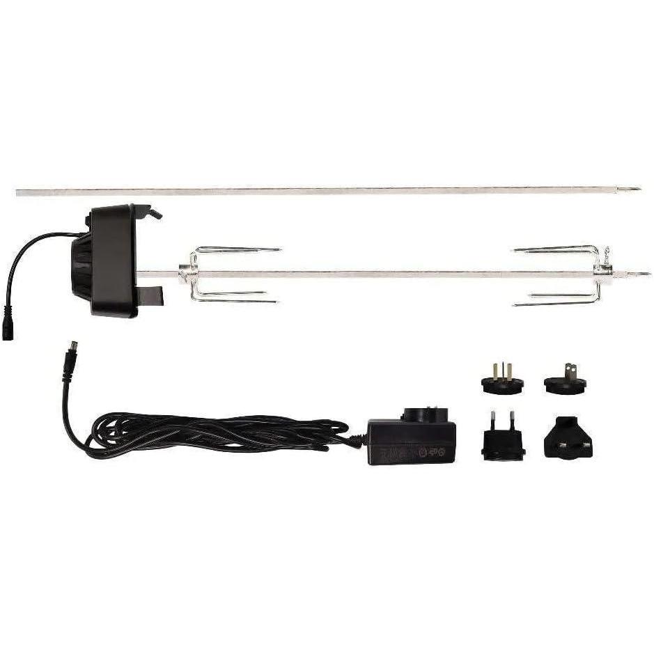 imageMasterbuilt Gravity Series Rotisserie Accessory Attachment with Stainless Steel Spit Rods Meat Claws and and Electric Power Source Model MB20091220Rotisserie Kit