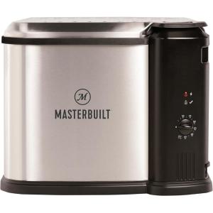 Masterbuilt® 3-in-1 10 Liter XL Electric Turkey Fryer plus Boiler and Steamer Combination with Drain Basket and Breakaway Safety Cord in Stainless Steel