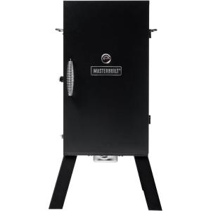 Masterbuilt® 40-inch Digital Electric Vertical BBQ Smoker with Side Wood Chip Loader, Chrome Smoking Racks and 970 Cooking Square Inches in Black, Model MB20072918(30-inch Analog)
