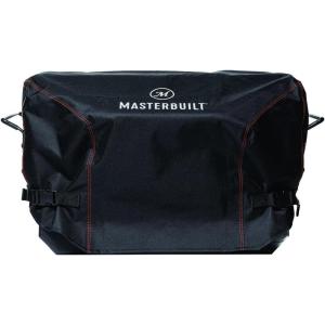 Masterbuilt® Electric Portable Charcoal Grill and Smoker Water Resistant Double-Stitched Durable Grill Cover with PVC Liner in Black, Model MB20080522