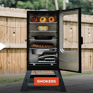 Masterbuilt: Digital charcoal grills, frying pans, and smokers with digital controls and app connectivity; high-performance smokers and grills designed for every chef.
